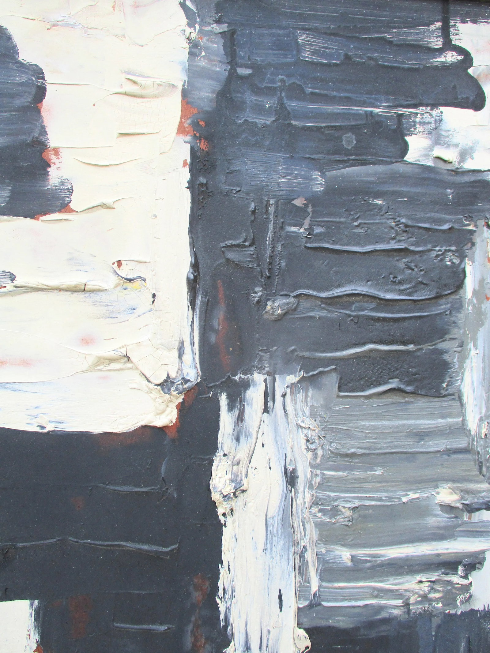 Vintage 1960's Abstract Expressionist Oil on Panel - 3