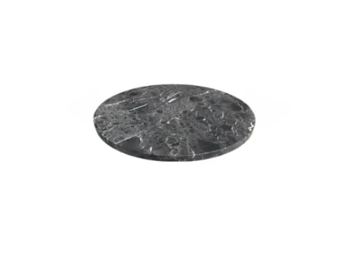 Restoration Hardware Black Emperador Marble Tabletop – Round (No Base) - 2