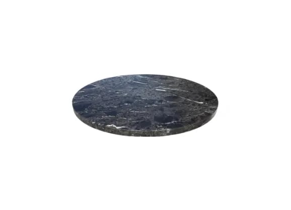 Restoration Hardware Black Emperador Marble Tabletop – Round (No Base) - 5