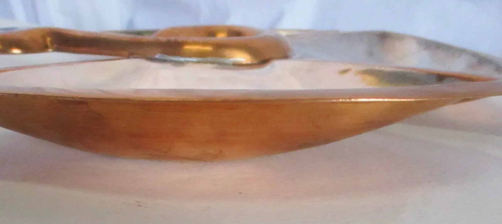 Los Castillos Silver and Copper Center Bowl Vintage 1960s' - 4