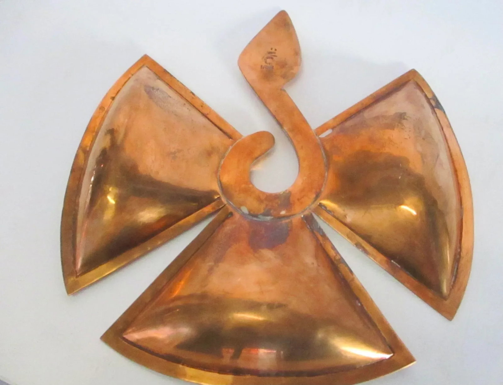 Los Castillos Silver and Copper Center Bowl Vintage 1960s' - 5