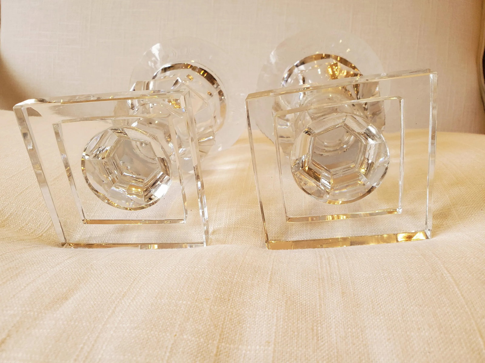 Small Crystal Urns - a Pair - 5