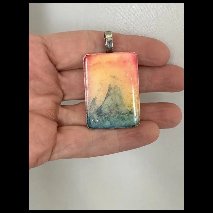 Late 20th Century Two Sided Mahjong Pendant - 3