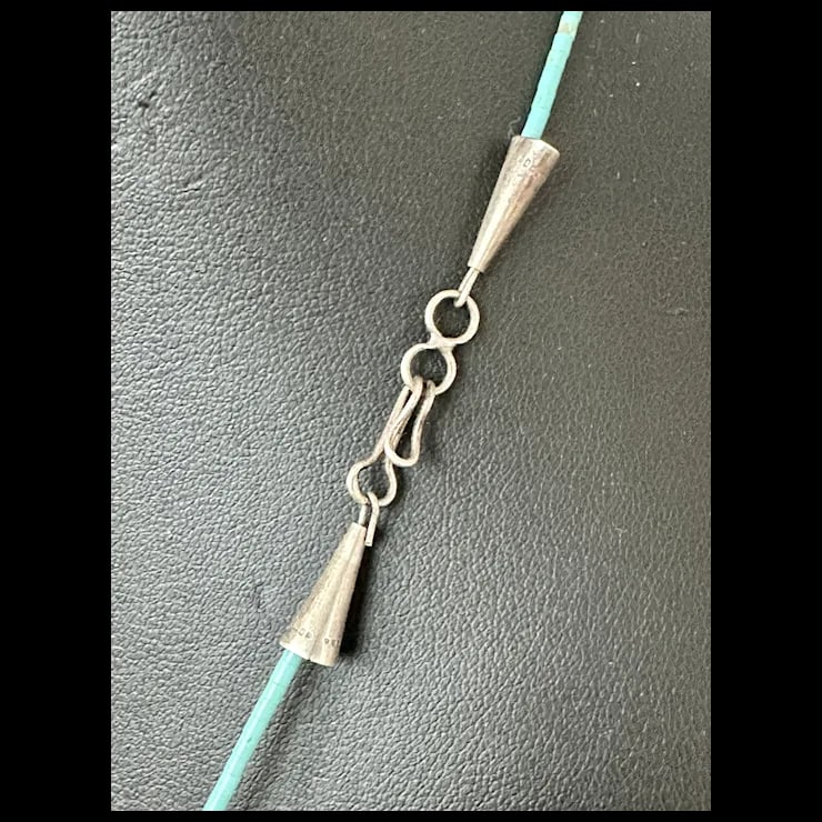 Late 20th Century Zuni Turquoise Fox Fetish Necklace - 6