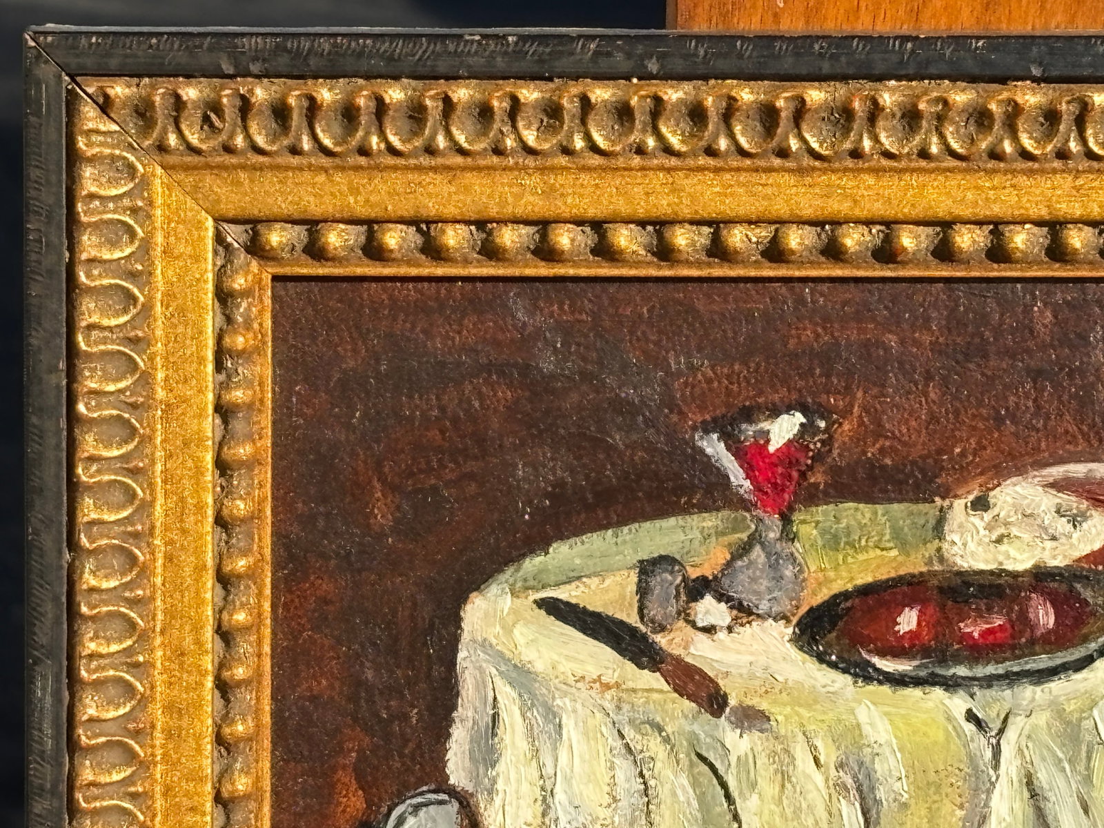 Charming Mid-20th C. American Original Oil on Board - Brooklyn, Nyc - 4