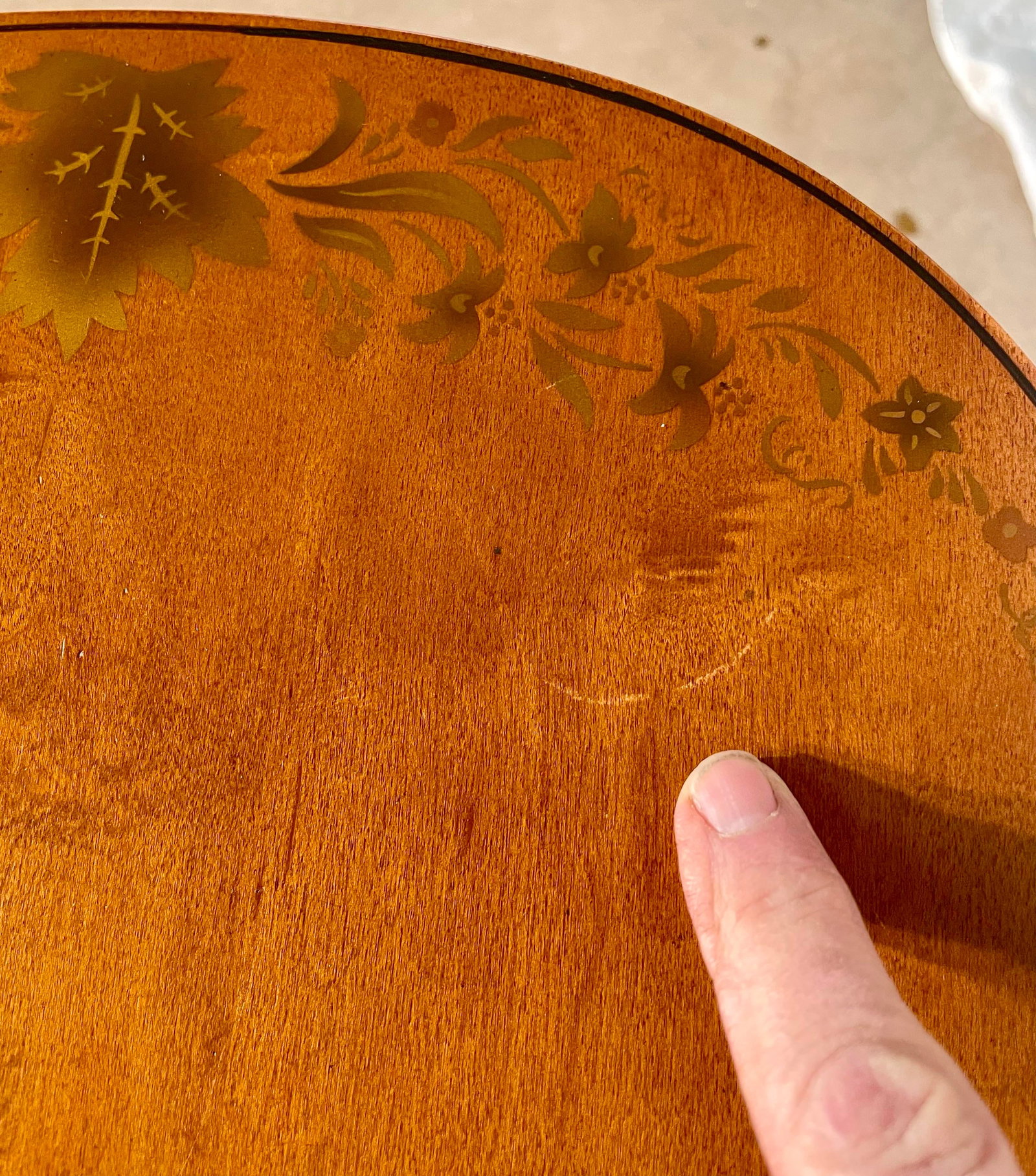 Late 20th Century Hitchcock Tilt Top Candle Stand - 10