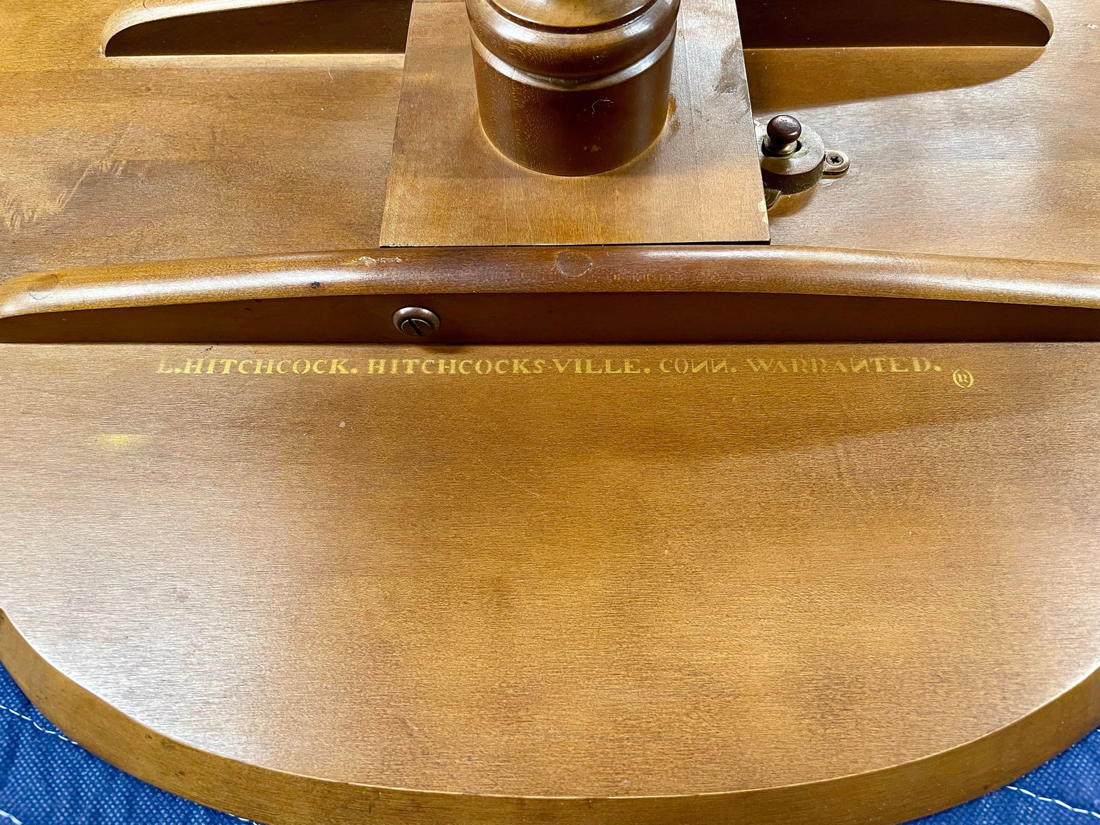 Late 20th Century Hitchcock Tilt Top Candle Stand - 11