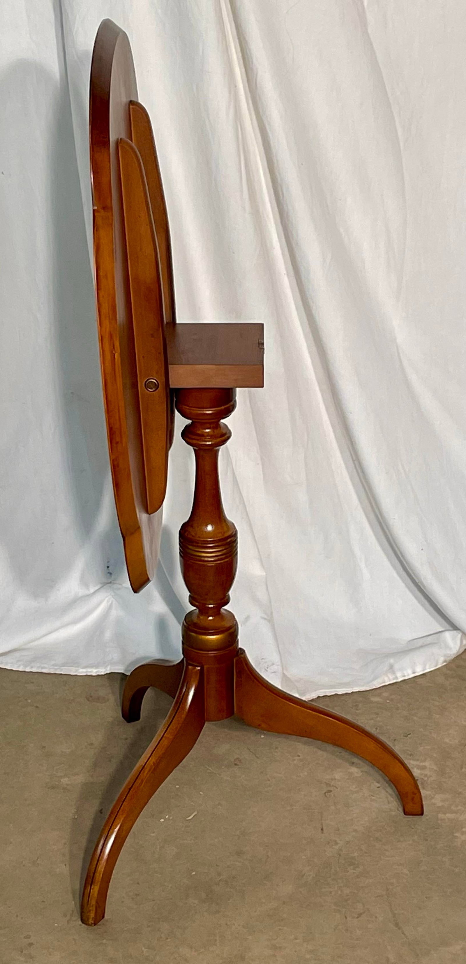 Late 20th Century Hitchcock Tilt Top Candle Stand - 2