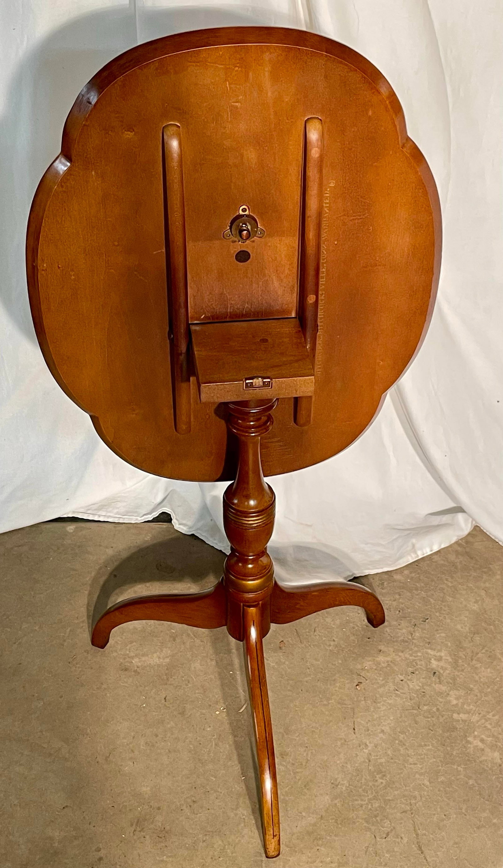 Late 20th Century Hitchcock Tilt Top Candle Stand - 8