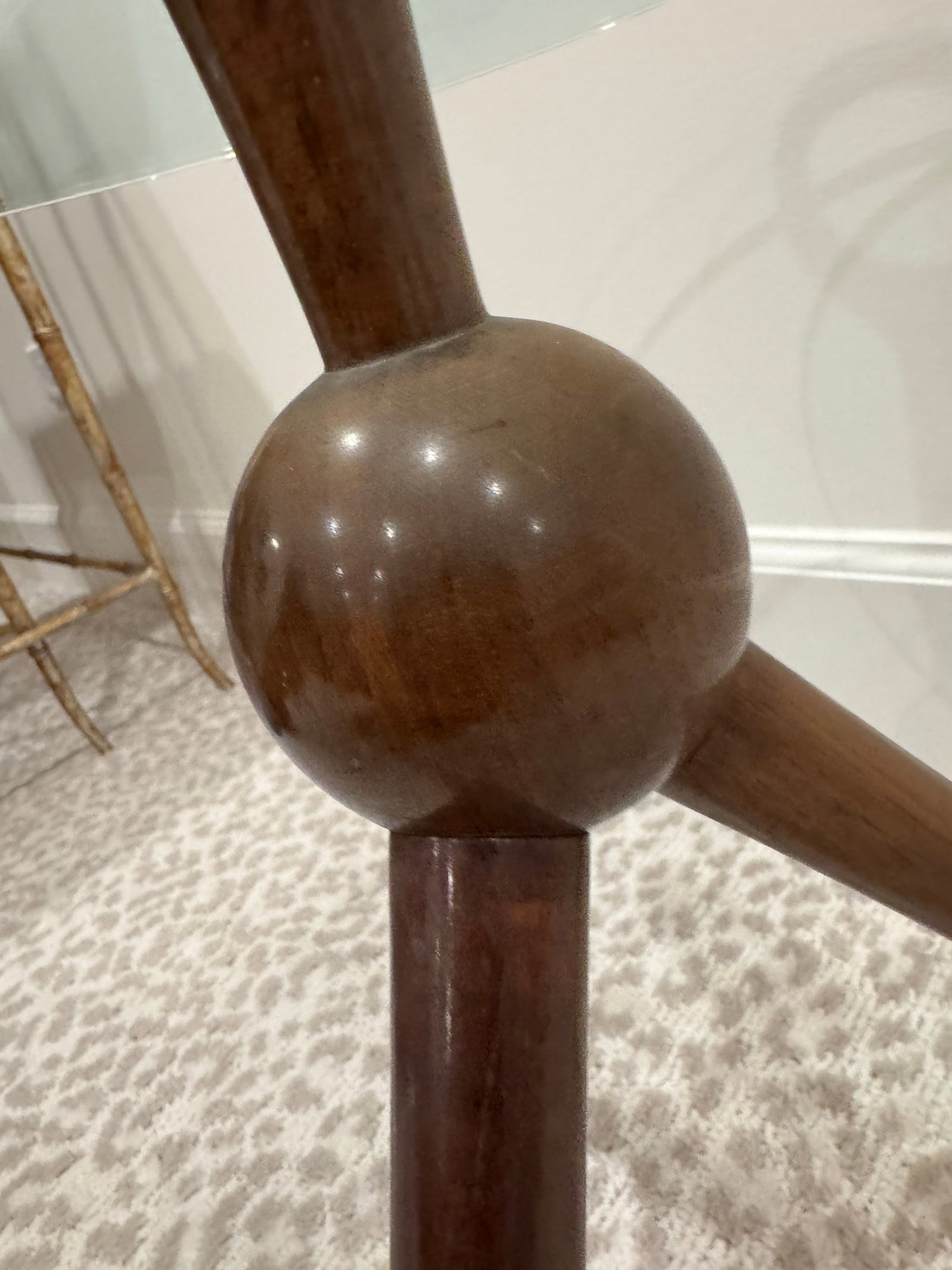 Iconic and Rare Cesare Lacca Ring-Handled Drink/Side/Coffee Table, Italy 1950s - 3