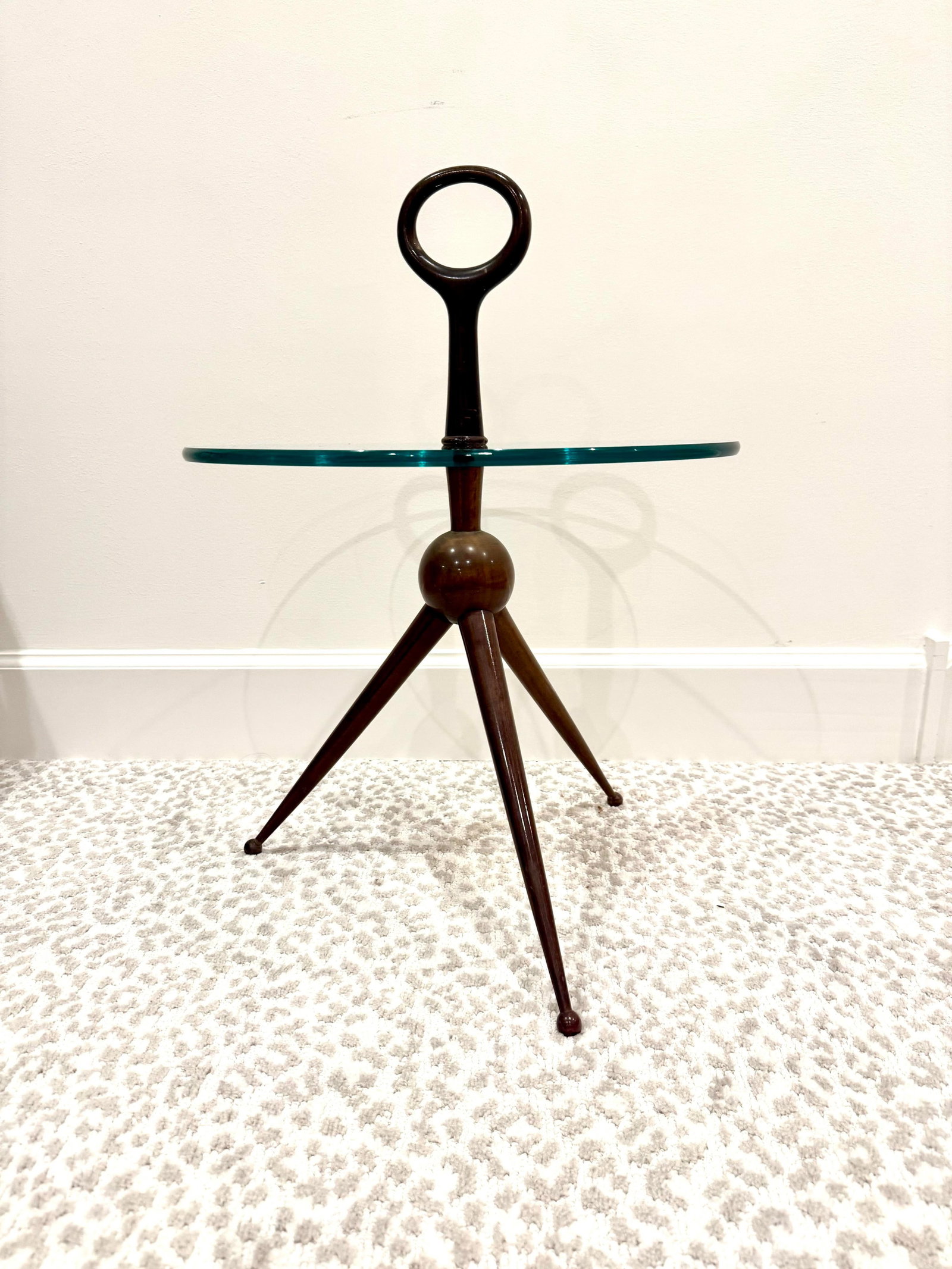 Iconic and Rare Cesare Lacca Ring-Handled Drink/Side/Coffee Table, Italy 1950s - 5