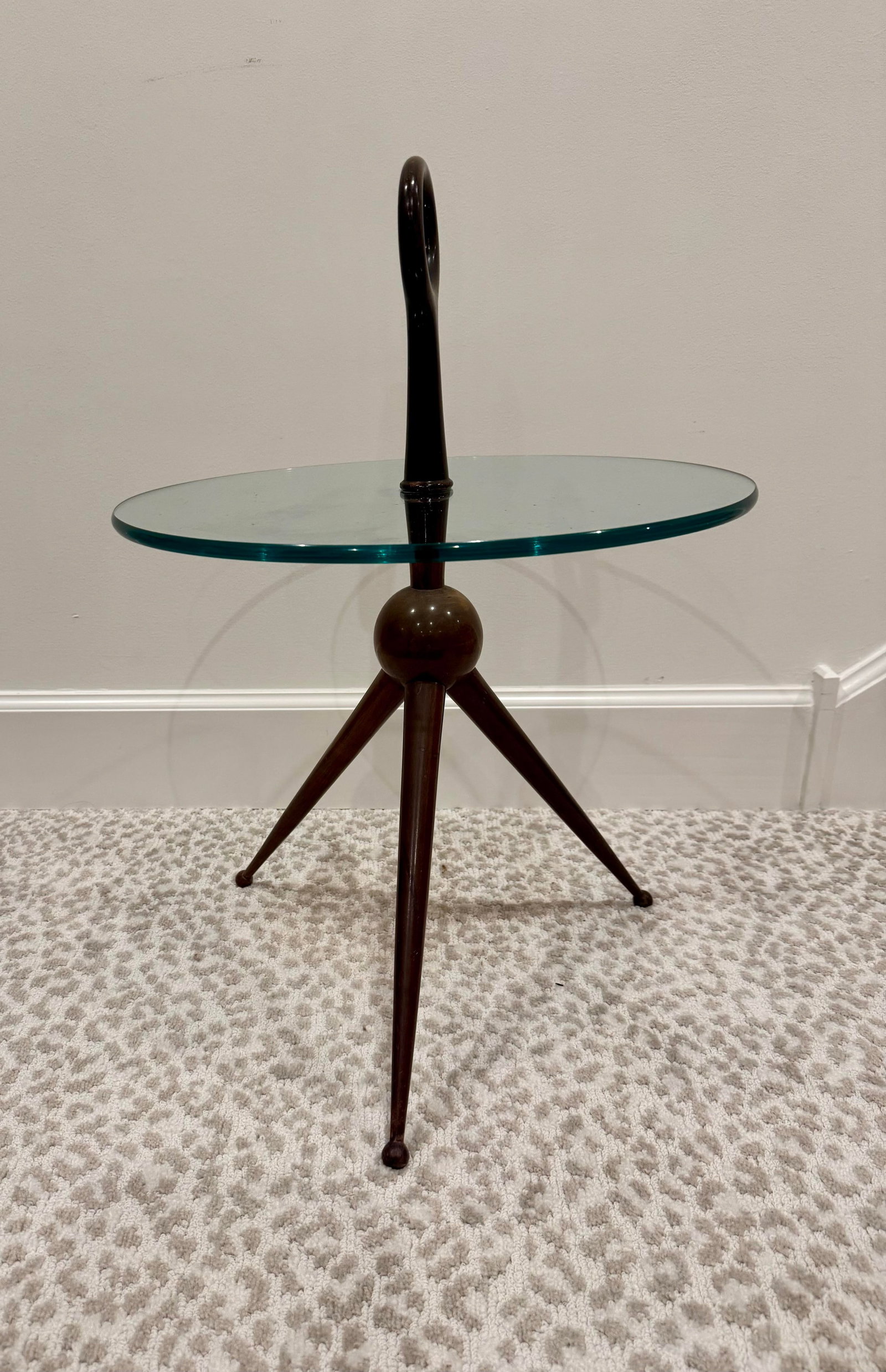 Iconic and Rare Cesare Lacca Ring-Handled Drink/Side/Coffee Table, Italy 1950s - 7