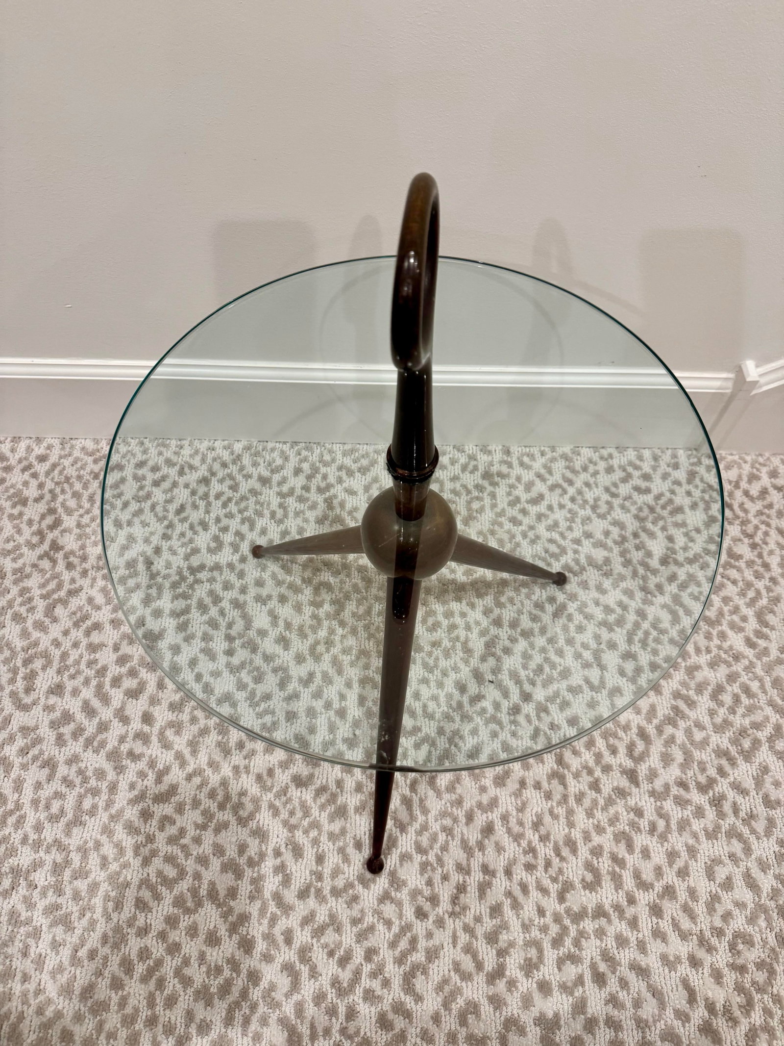 Iconic and Rare Cesare Lacca Ring-Handled Drink/Side/Coffee Table, Italy 1950s - 8