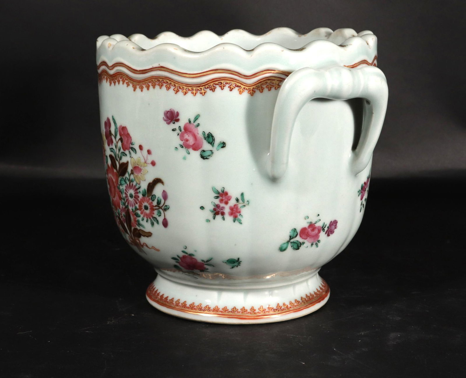 Elegant Tableware: Chinese Export Famille Rose Porcelain Wine Cooler Circa 1775 - 7