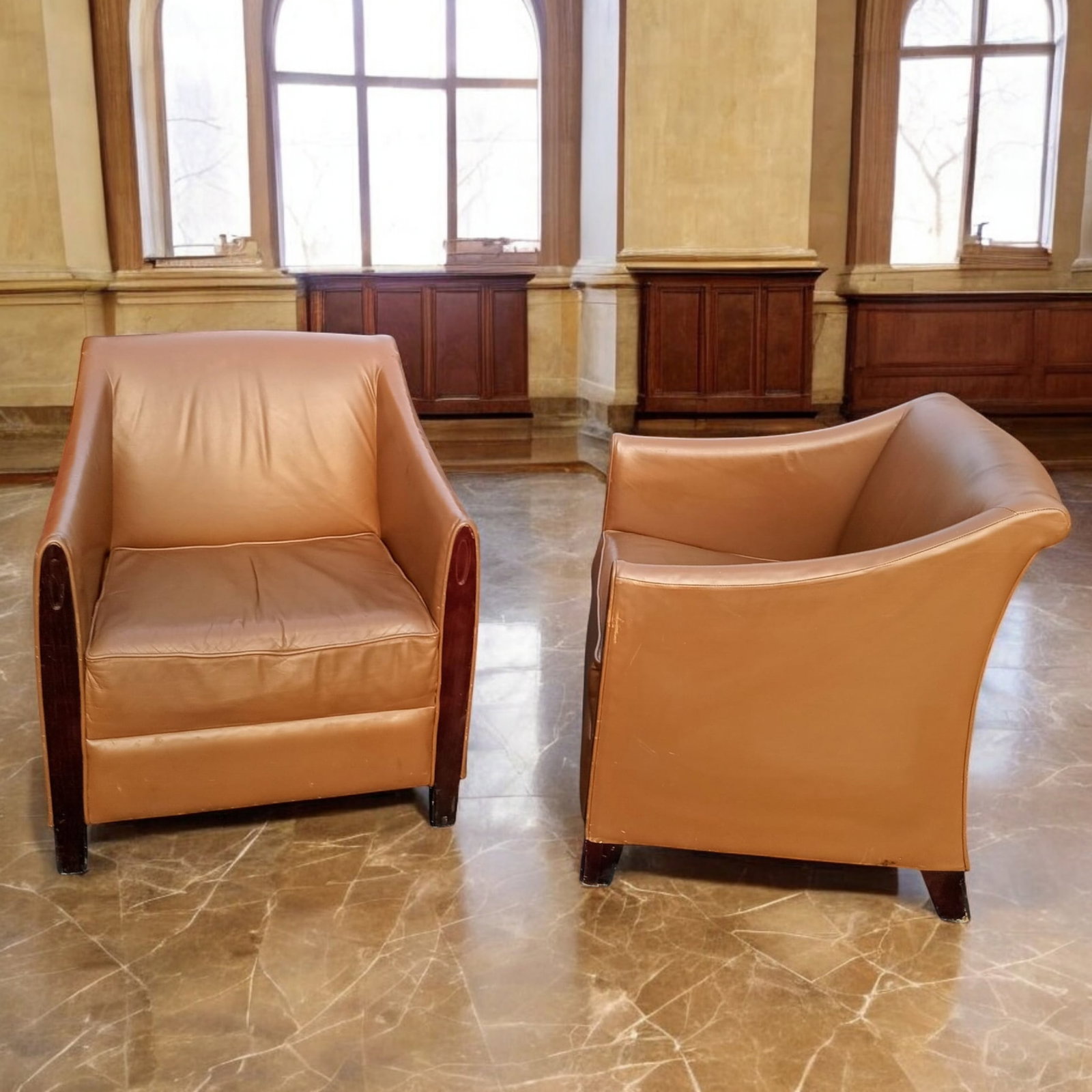 Elevate Any Living Space With This Magnificent Pair of Rare Vintage Paoli Club Chairs - 5