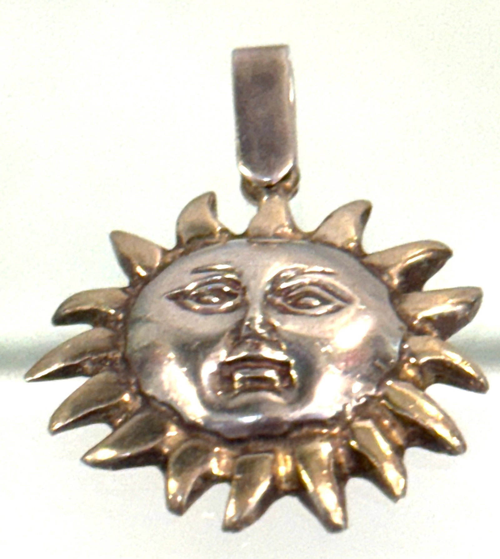 Sergio Bustamante Sterling Silver & Gilt Sun Face Pendant Limited Edition 6/99 - 4