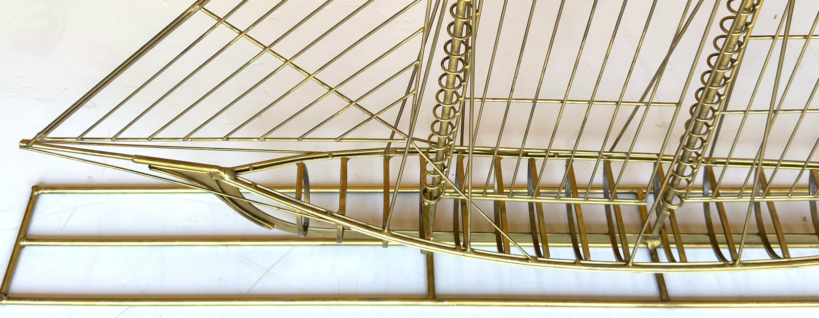 Monumental Curtis Jere Brass Sailboat Sculpture, Signed and Dated 1976 - 4