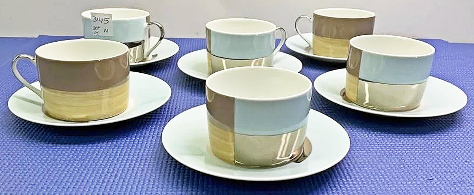 1990s Bernardaud Fusion Dinner Service Set for 6 - 11
