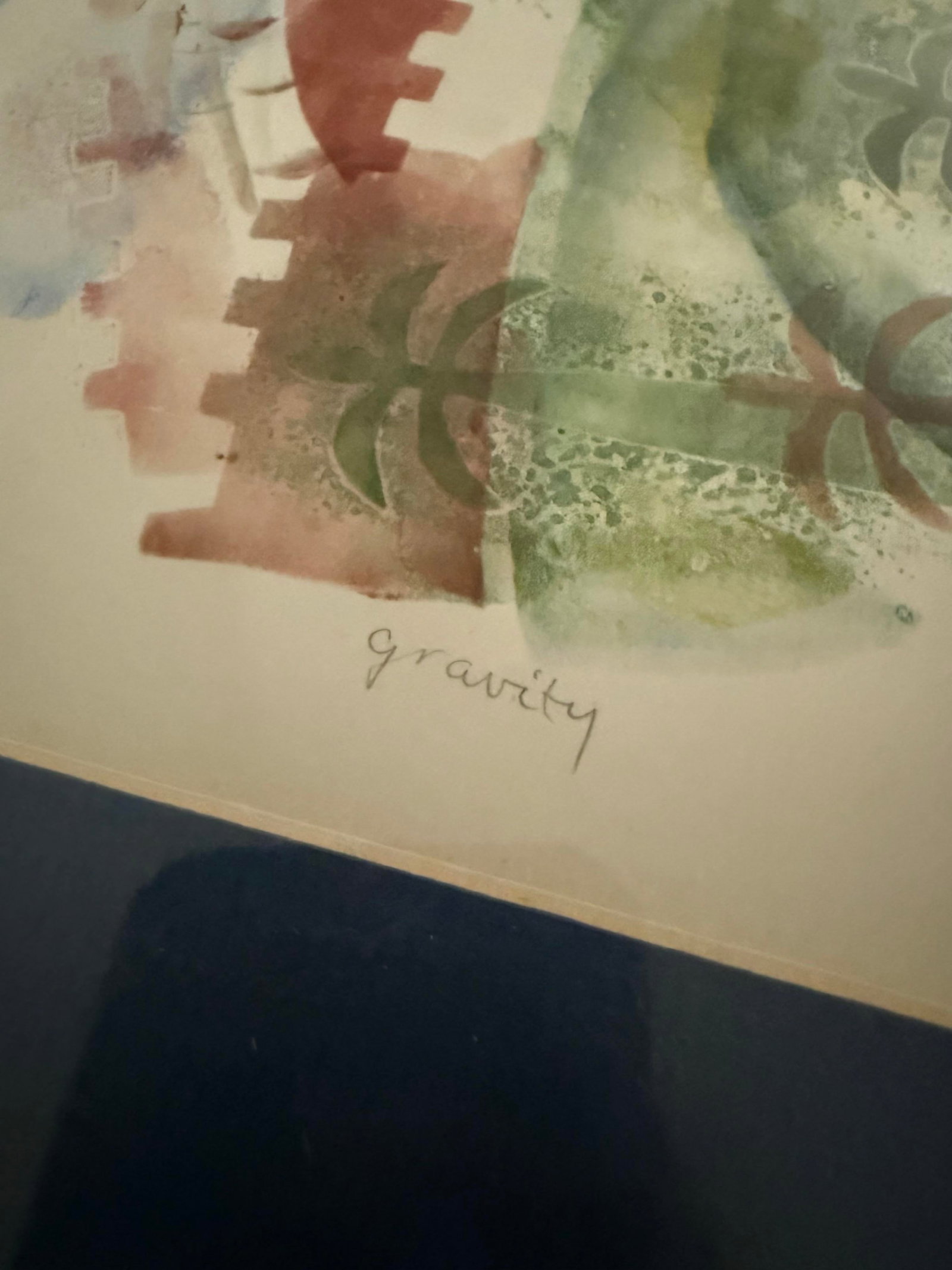 1990s Very Rare Signed Lika Tov Art White Gravity Framed Numbered 11/1976 - 3