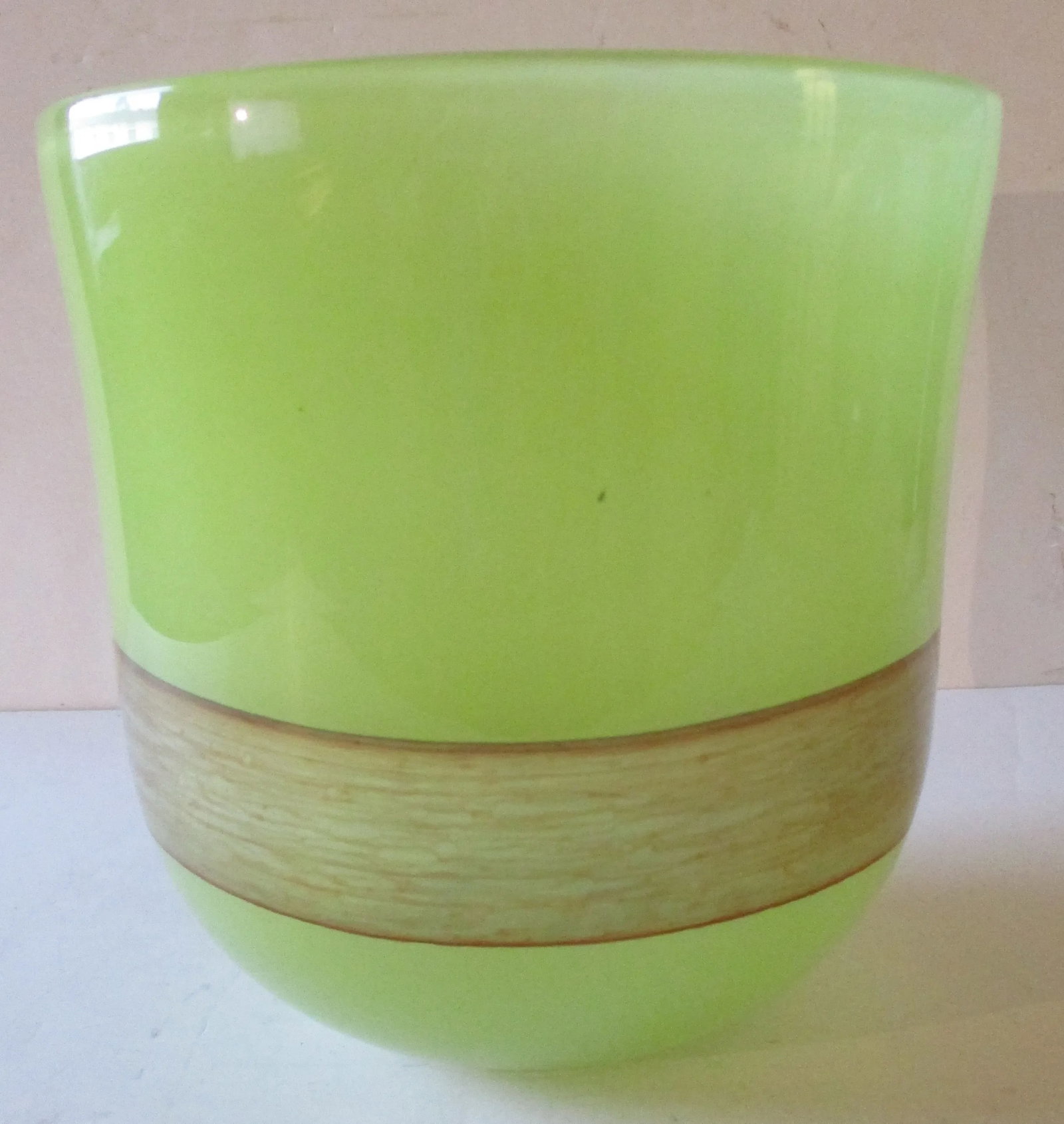 Cyan Design Large Celadon Green With Hand Applied Amber Stripe Vase - 5