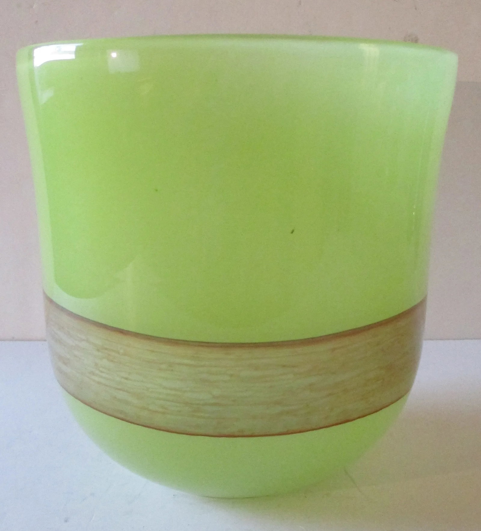 Cyan Design Large Celadon Green With Hand Applied Amber Stripe Vase - 9