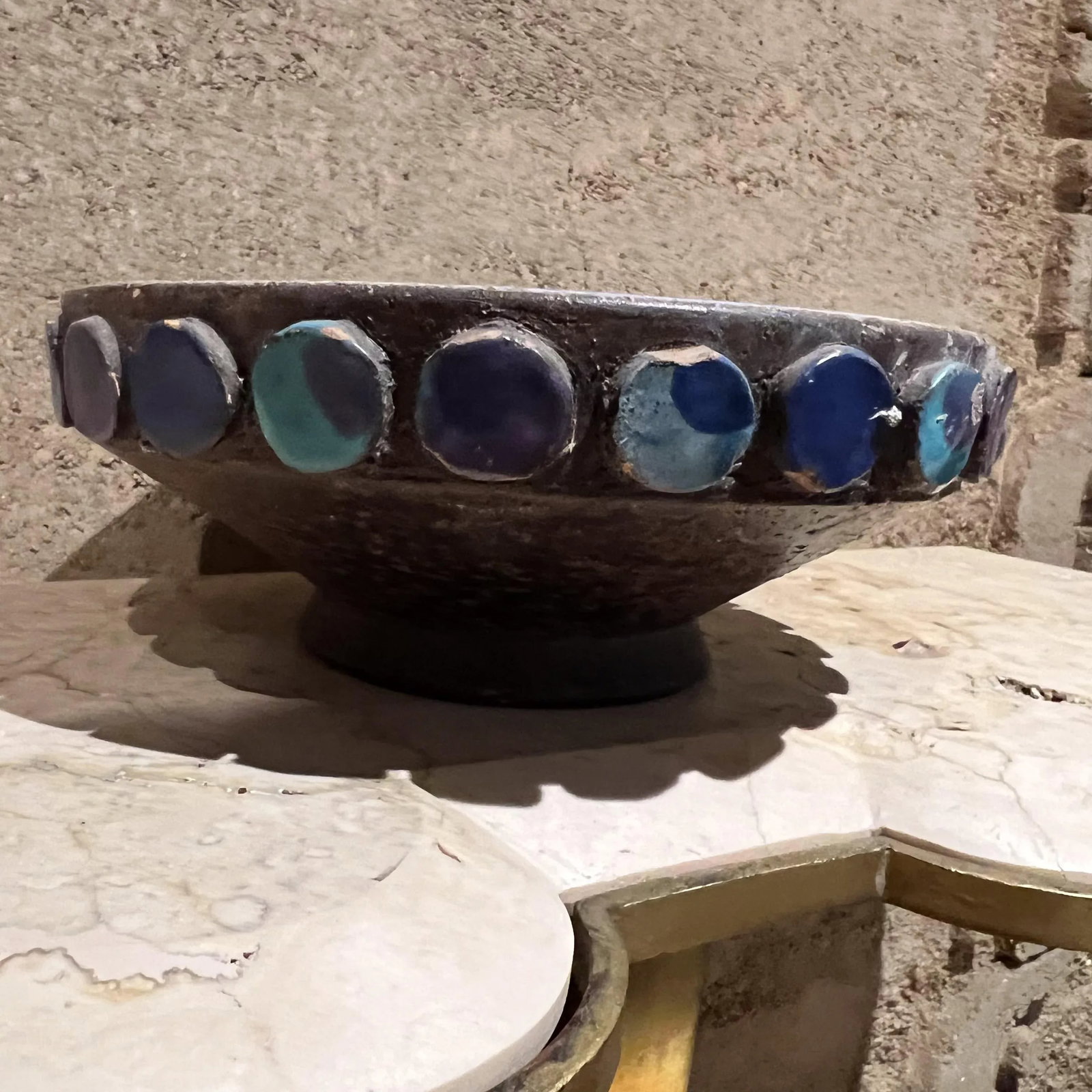 1960s Raymor Bitossi Blue Bowl Italian Art Pottery - 2