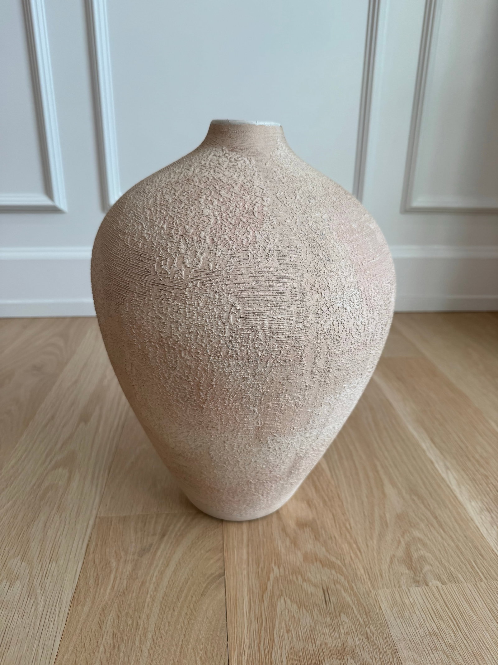 Large Vintage Haeger Organic Modern Textured Ceramic Asymetric Vase | American Studio Pottery - 7