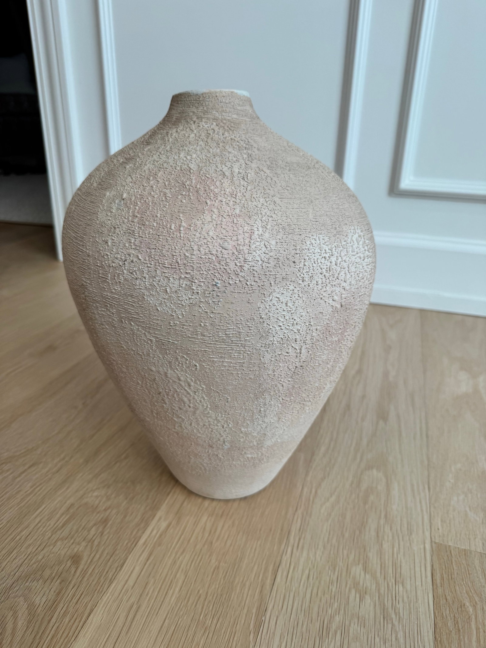Large Vintage Haeger Organic Modern Textured Ceramic Asymetric Vase | American Studio Pottery - 8