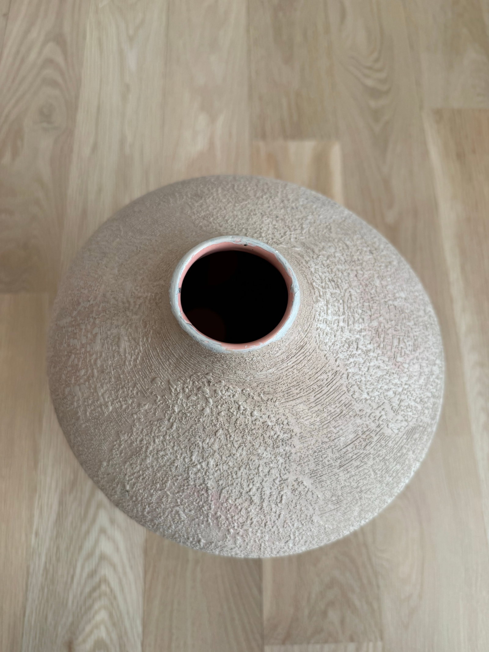 Large Vintage Haeger Organic Modern Textured Ceramic Asymetric Vase | American Studio Pottery - 9