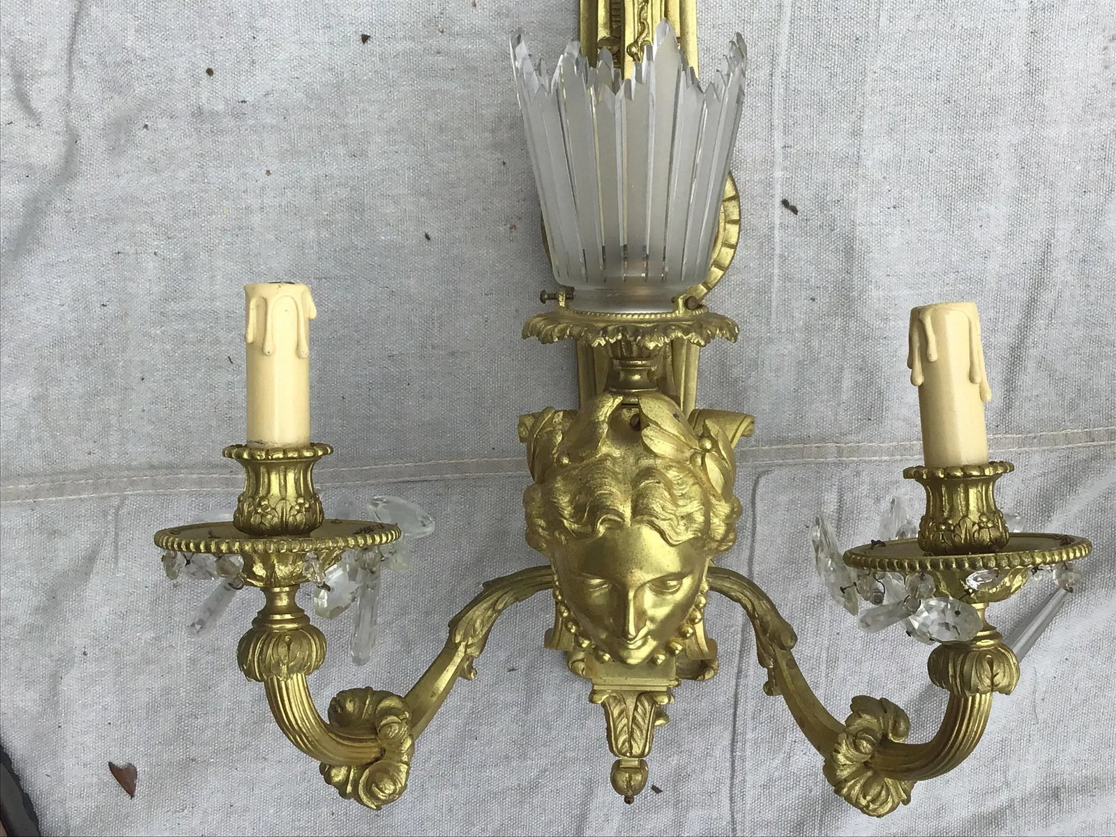 19th Century Gilt Bronze Sconces - a Pair - 8