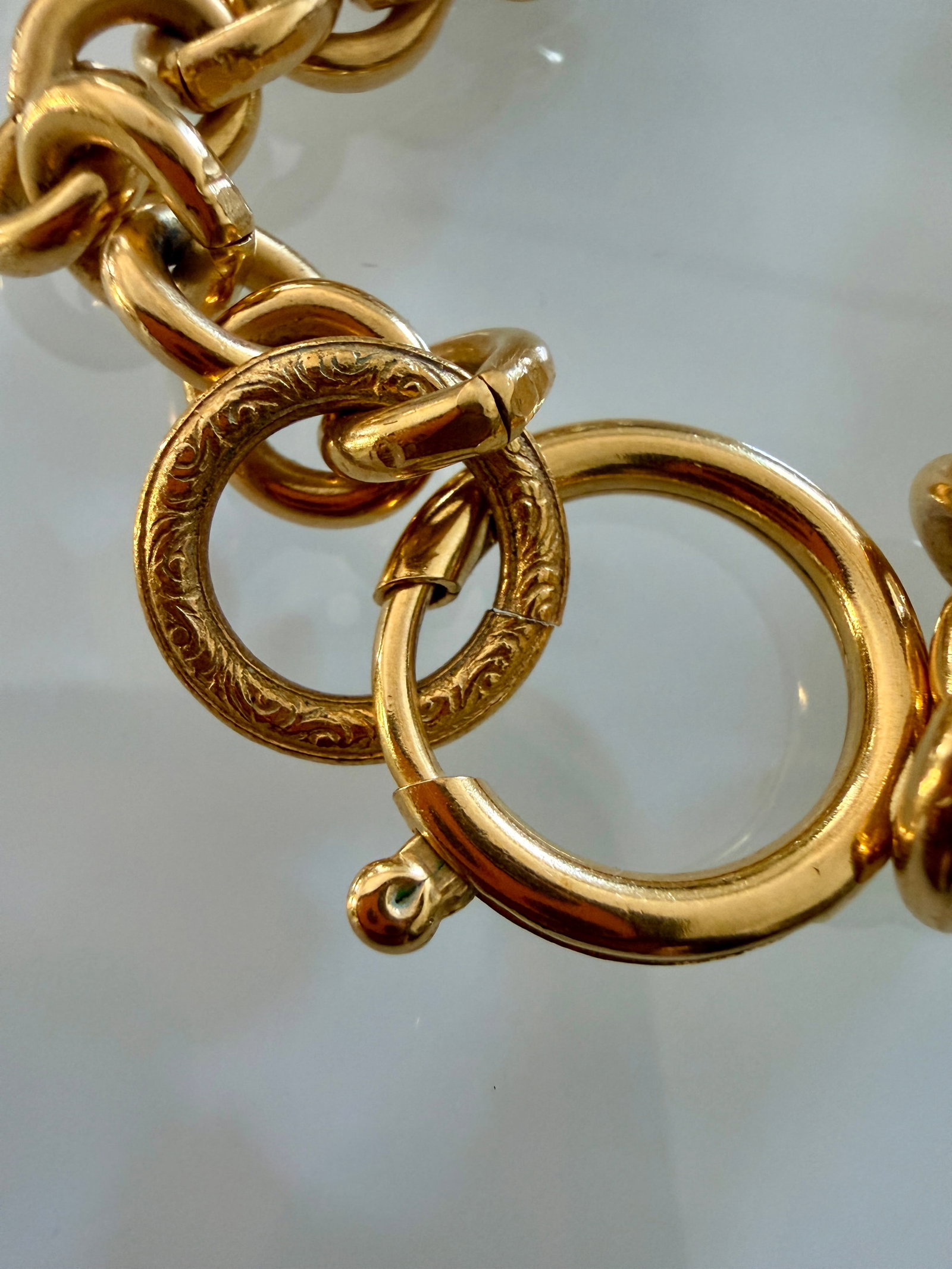Chanel 1994 Spring Collection CC Logo Medallion Necklace in Gold Plate - 11