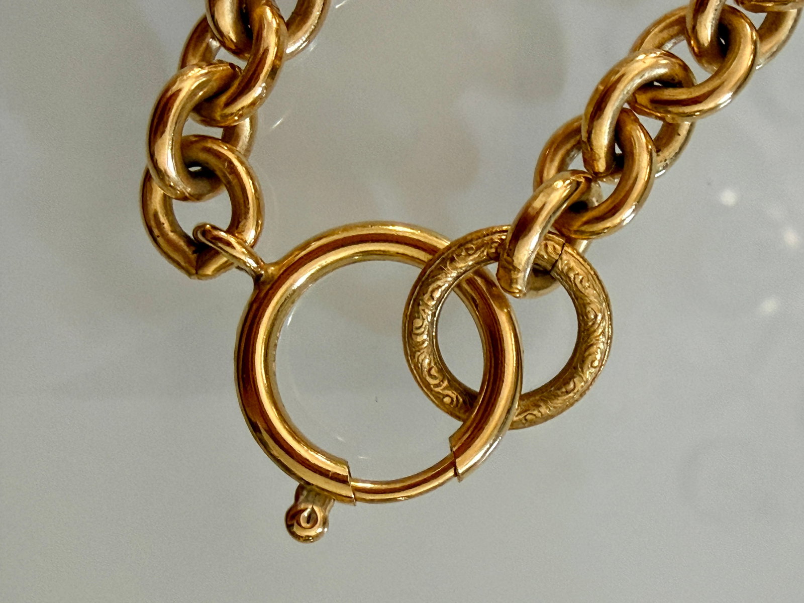 Chanel 1994 Spring Collection CC Logo Medallion Necklace in Gold Plate - 6