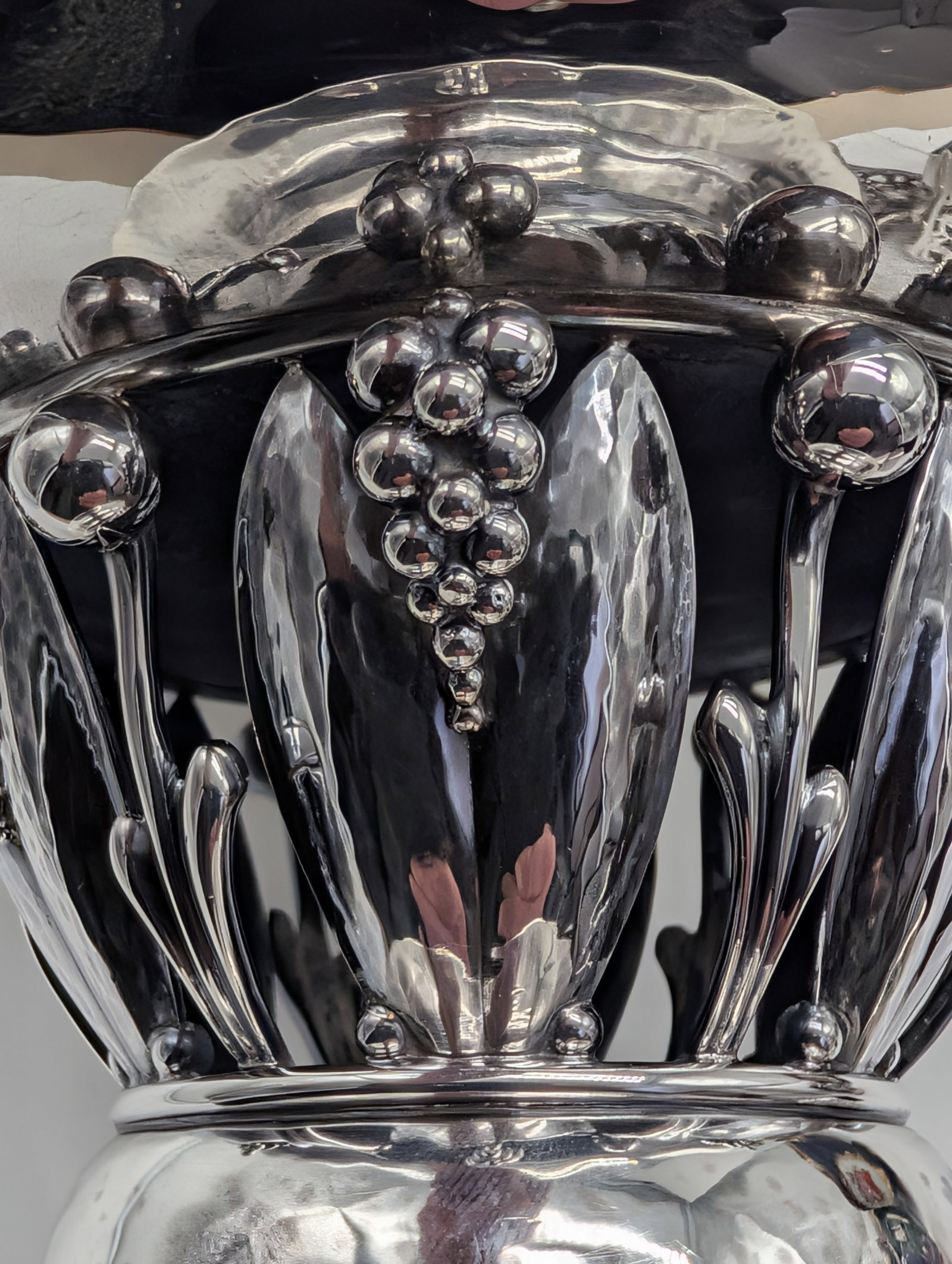 1930s Compote Pedestal Bowl. Georg Jensen Denmark Sterling Silver. #197a. 6" H - 6