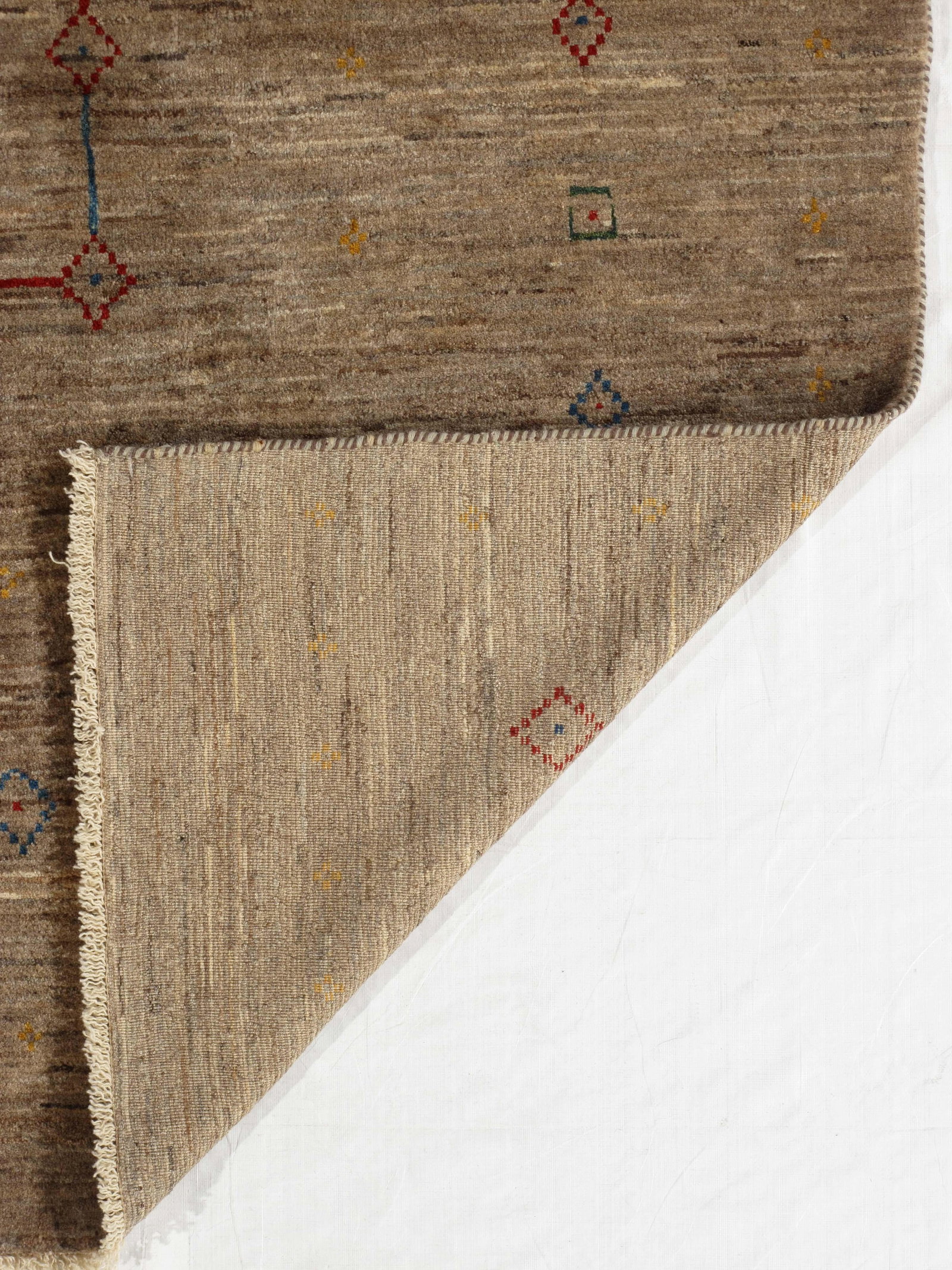 Vintage Hand-Knotted Persian Gabbeh Rug 9'8" X 13'6" - 5