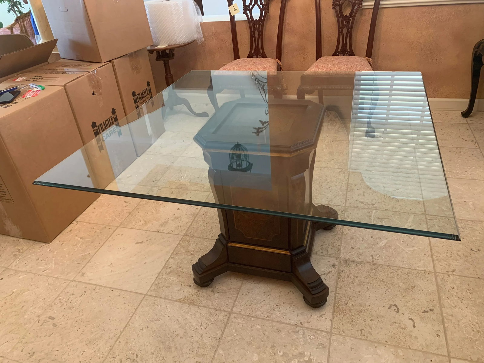 Vintage Glass Top Table by Francisco Hurtado - 11