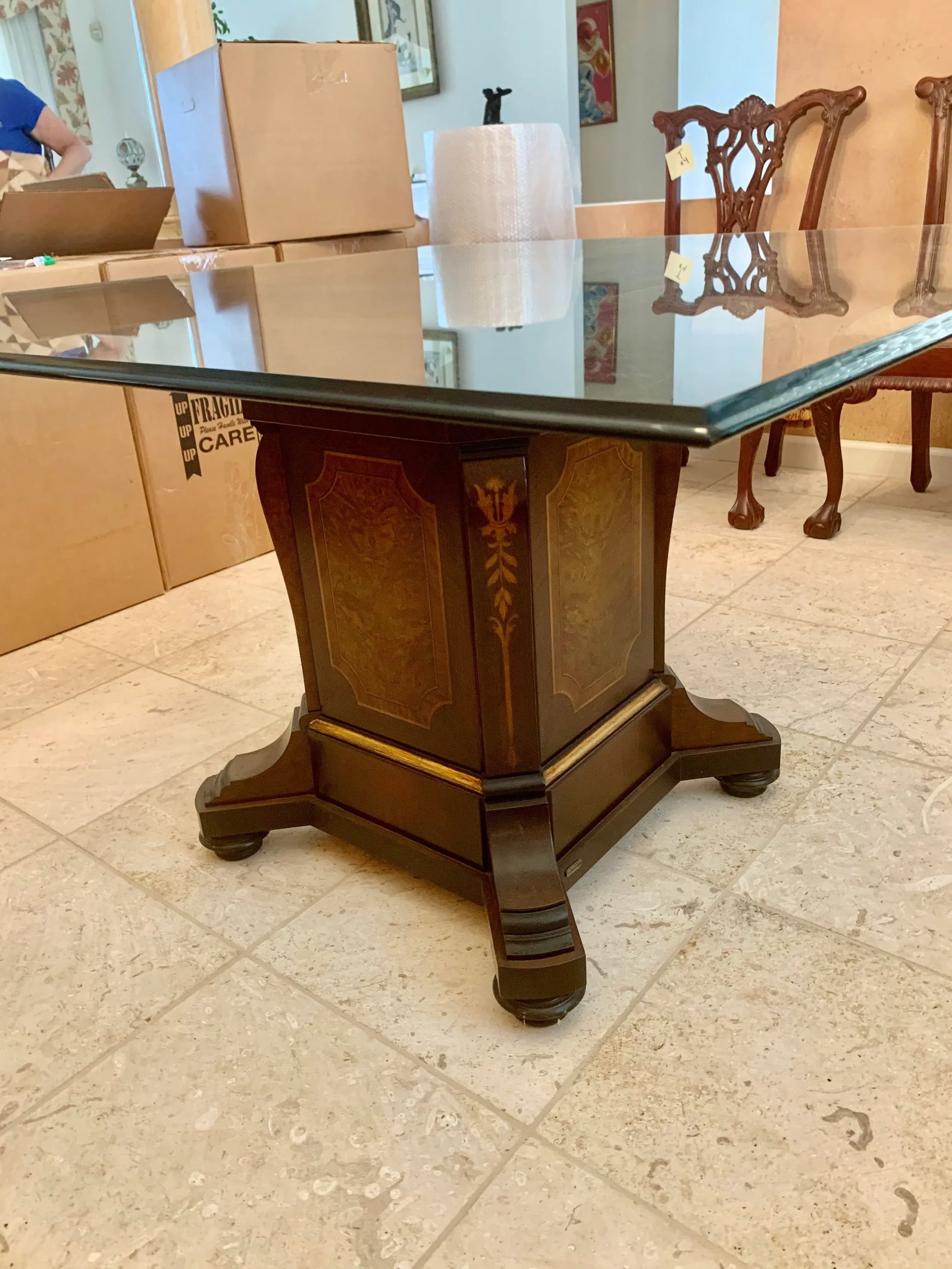 Vintage Glass Top Table by Francisco Hurtado - 5