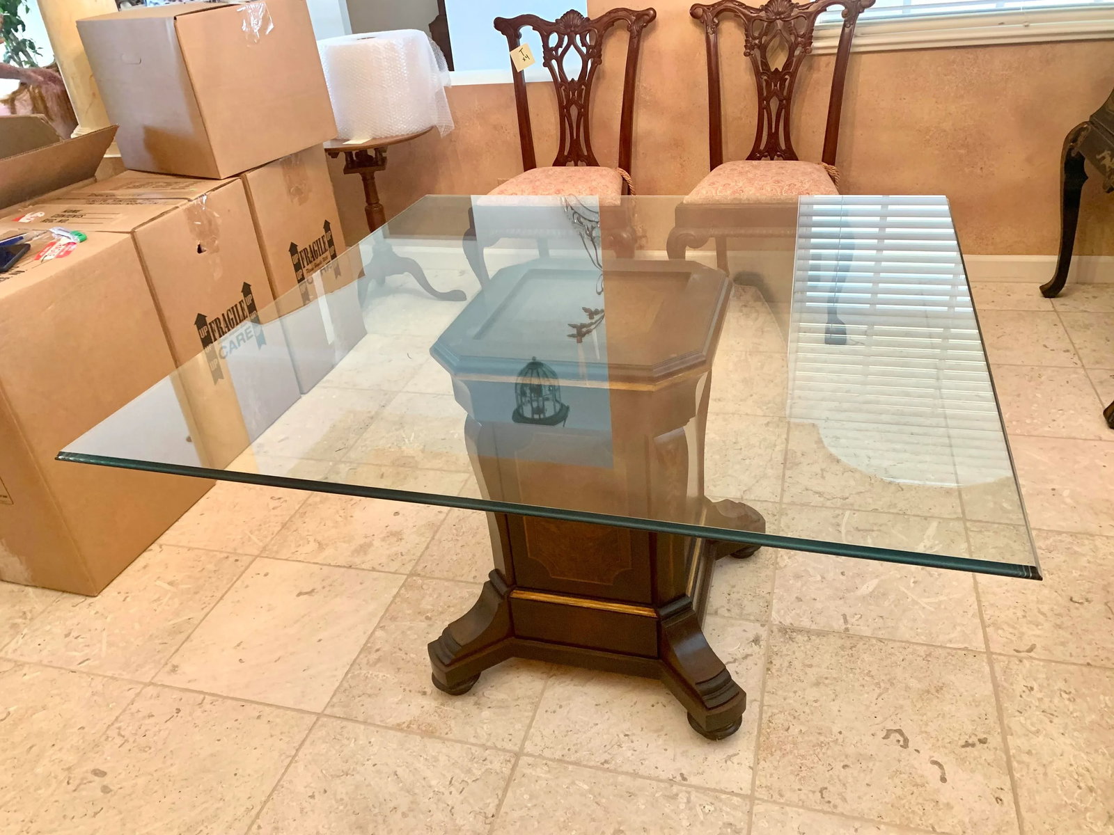 Vintage Glass Top Table by Francisco Hurtado - 8