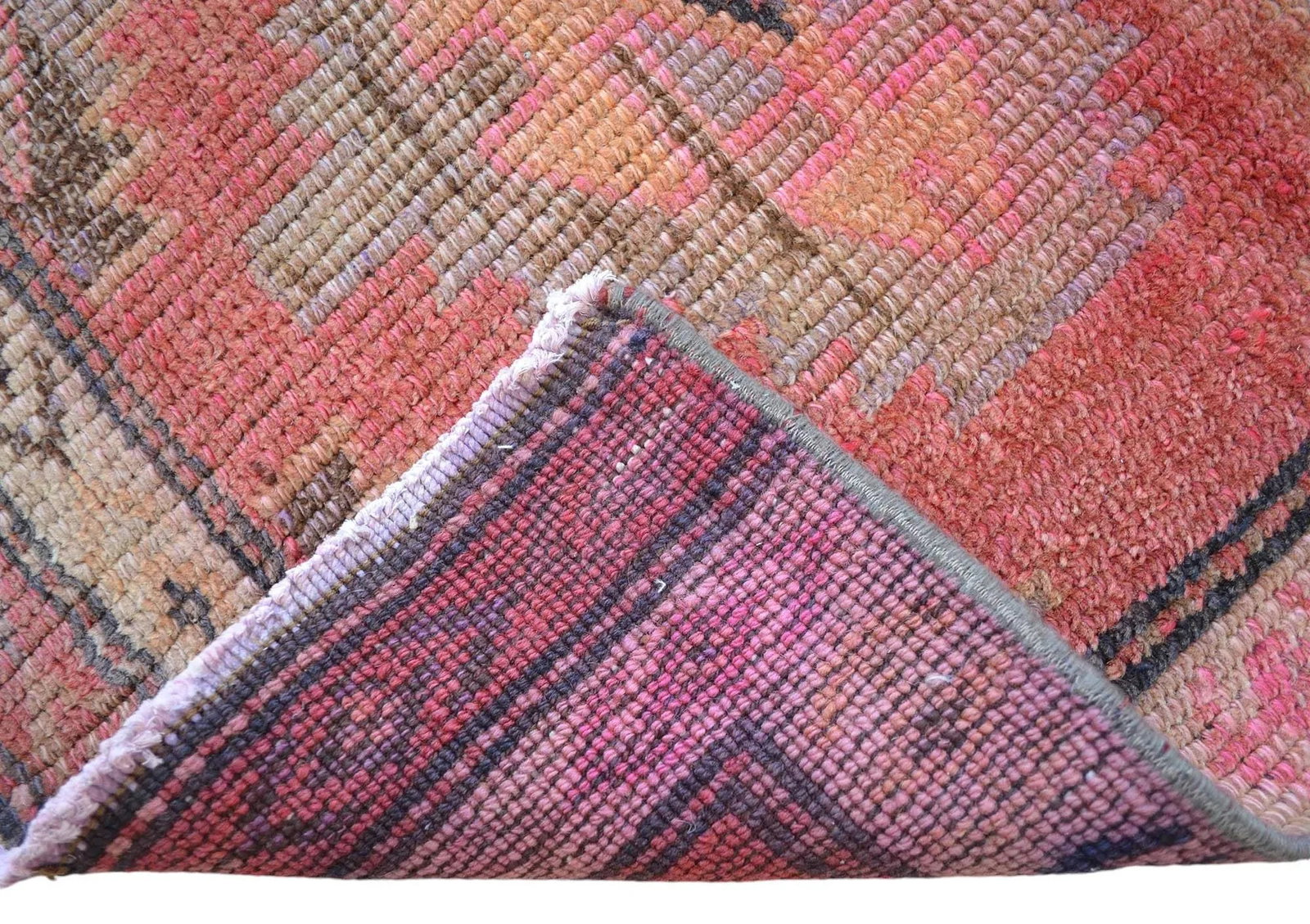 Distressed Oushak Hand Knotted Runner - 2"²2"³ × 13"²4"³ - 11