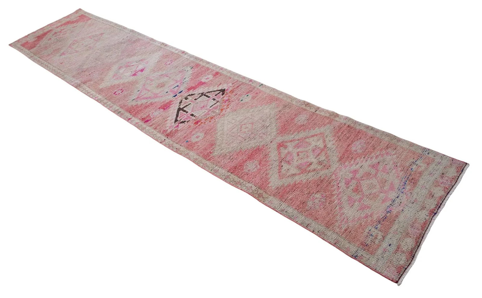 1970s Hand-Knotted Turkish Runner - 2"²2"³ × 10"²7"³ - 6