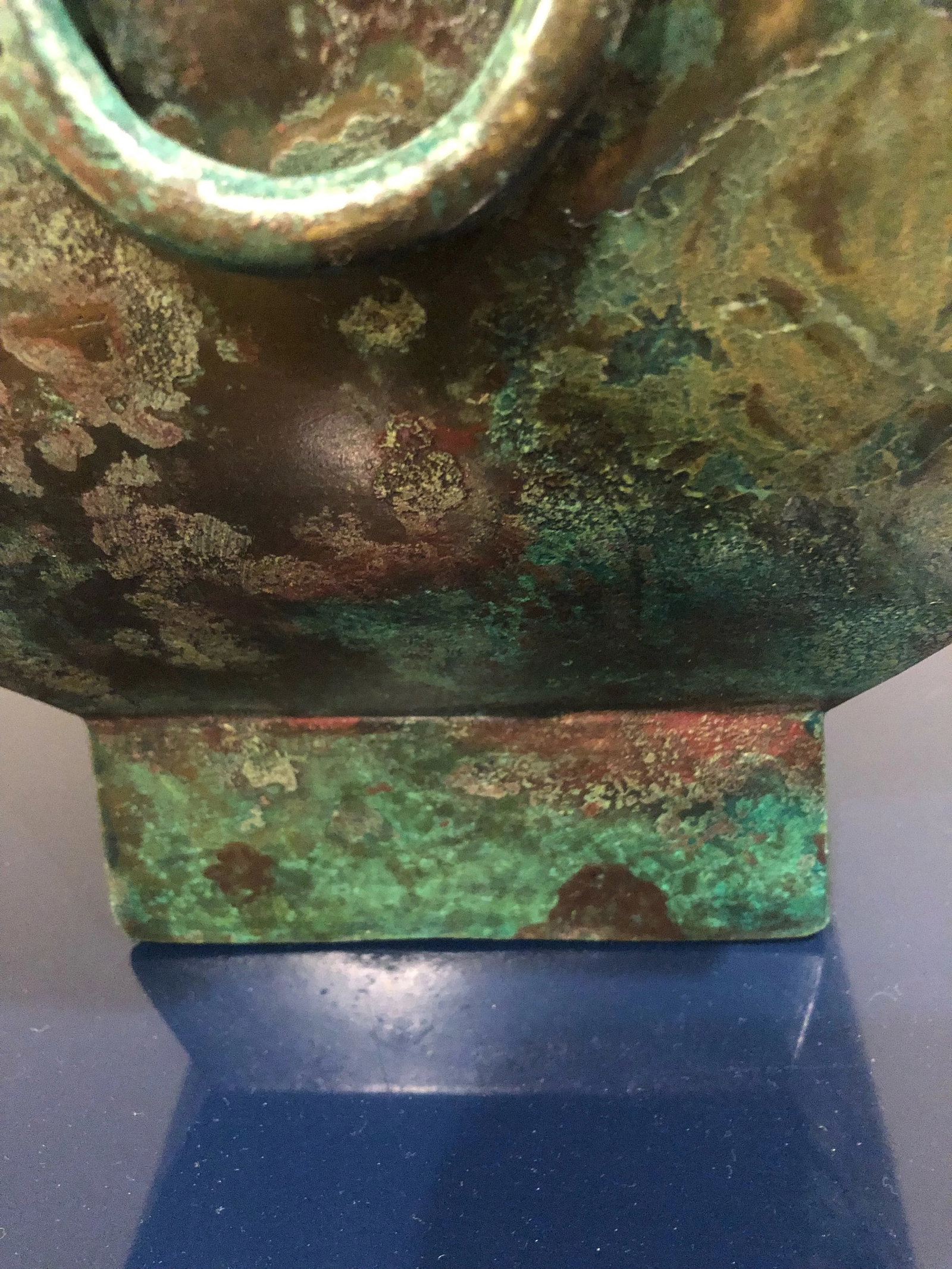 Bronze Fang Hu Ritual Wine Vessel Han Dynasty - 10