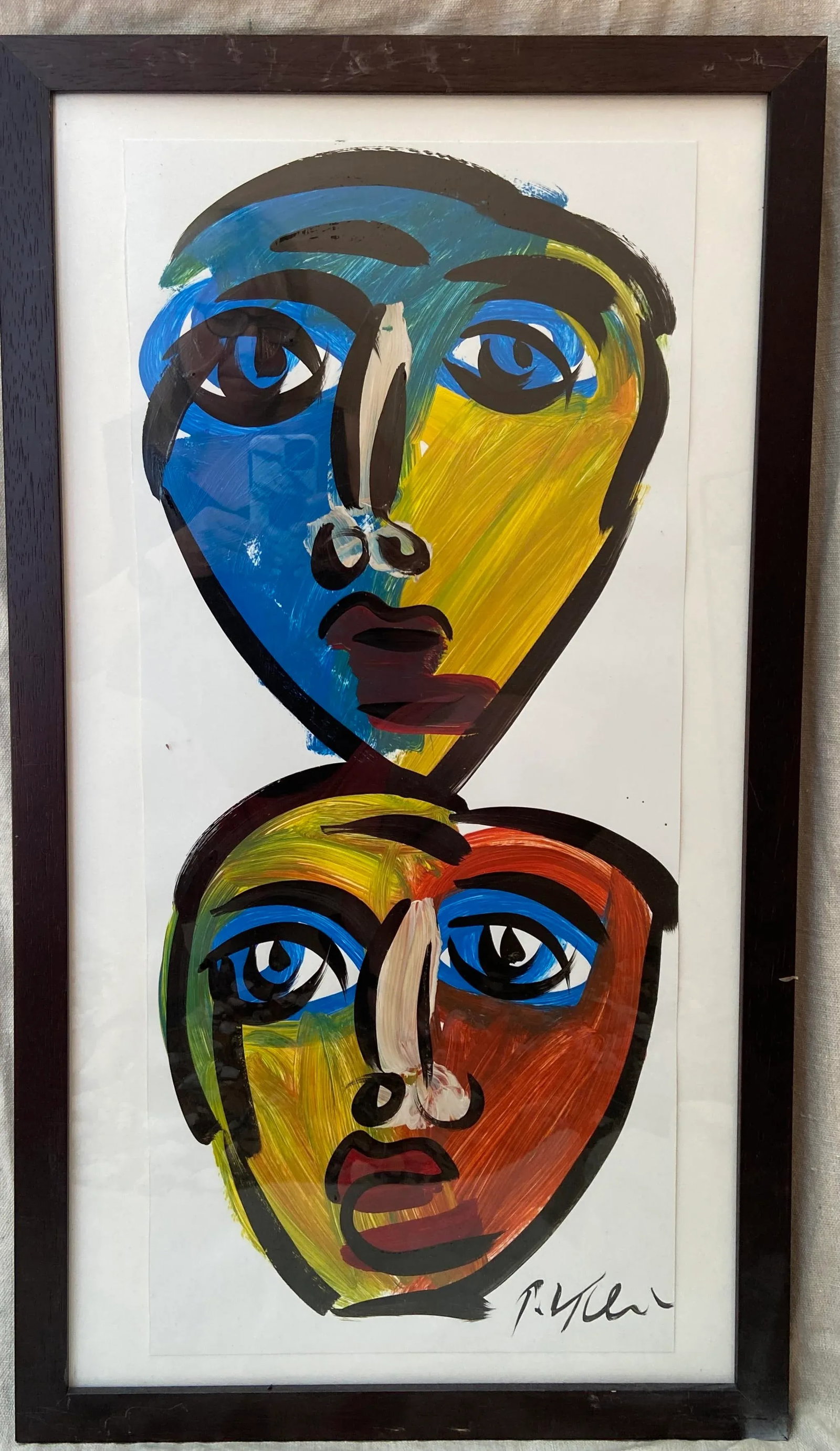 Peter Keil Abstract Painting, Framed - 2