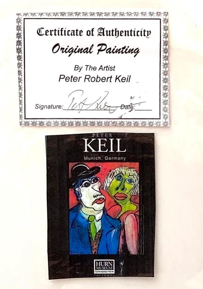 Peter Keil Abstract Painting, Framed - 6