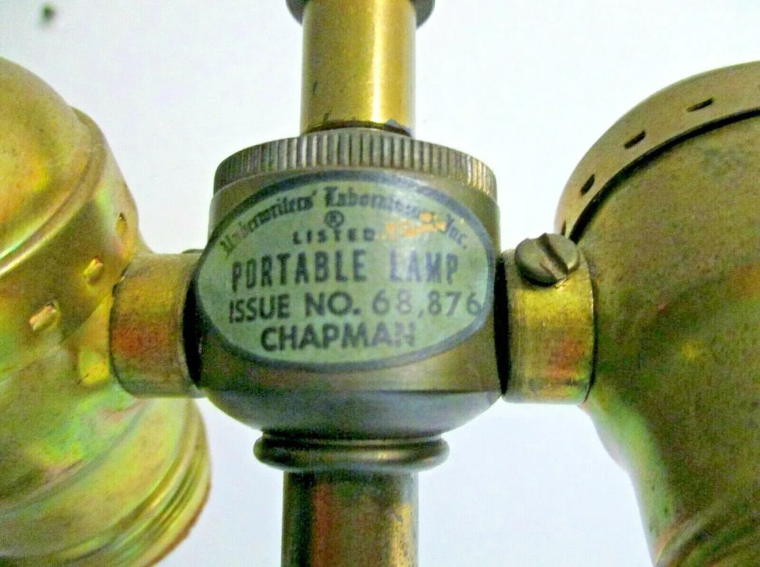 1950s Chapman Hollywood Regency Brass Candlestick Buffet Lamps - a Pair - 10