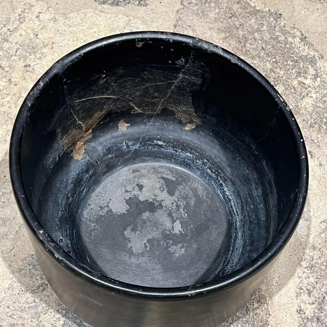 1960s Gainey Pottery Footed Black Planter Architectural Modern - 6