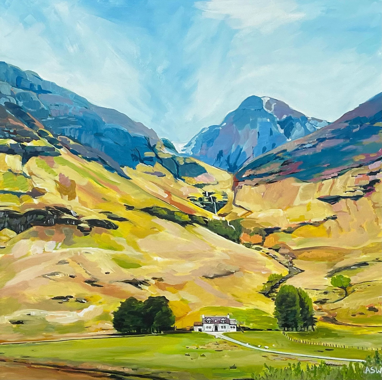 Modern Landscape Painting of the Scottish Highlands by Contemporary British Artist - 8