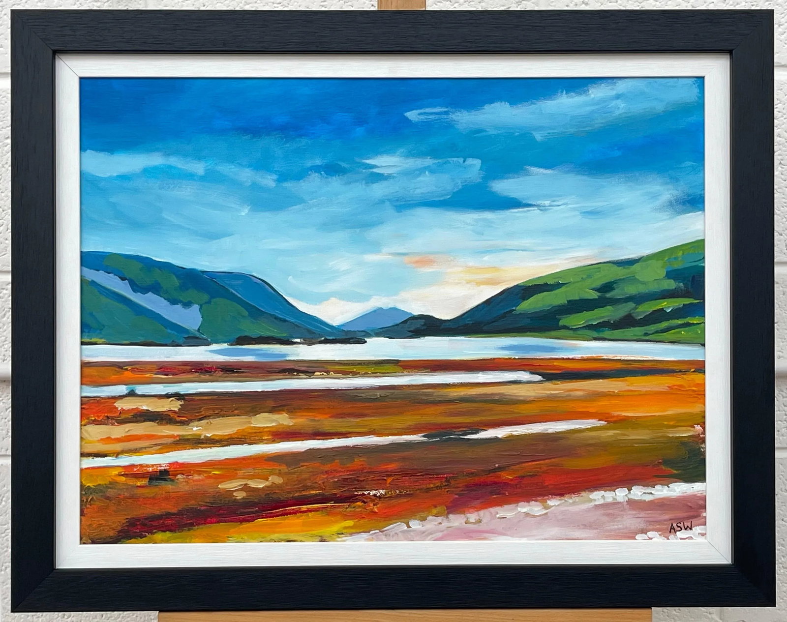 Colourful Abstract Landscape Painting of Scottish Highlands - Unique Original Art by Contemporary Br - 4