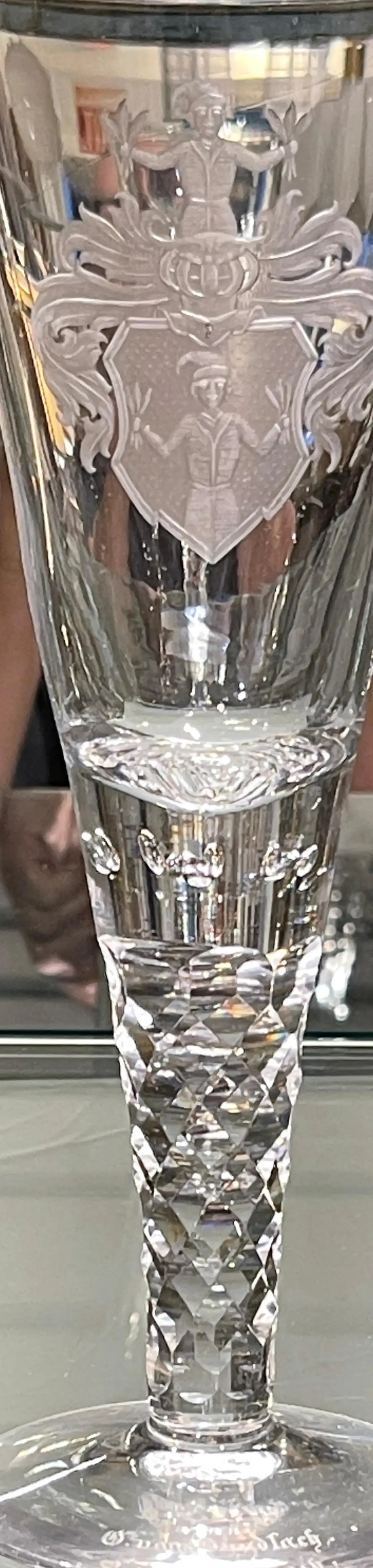 18th C Baroque Style German G. Von Gundlach Armorial Beer /Goblet/Kelchglas - 12