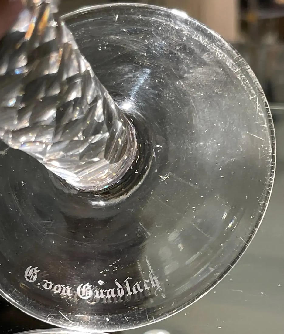 18th C Baroque Style German G. Von Gundlach Armorial Beer /Goblet/Kelchglas - 8