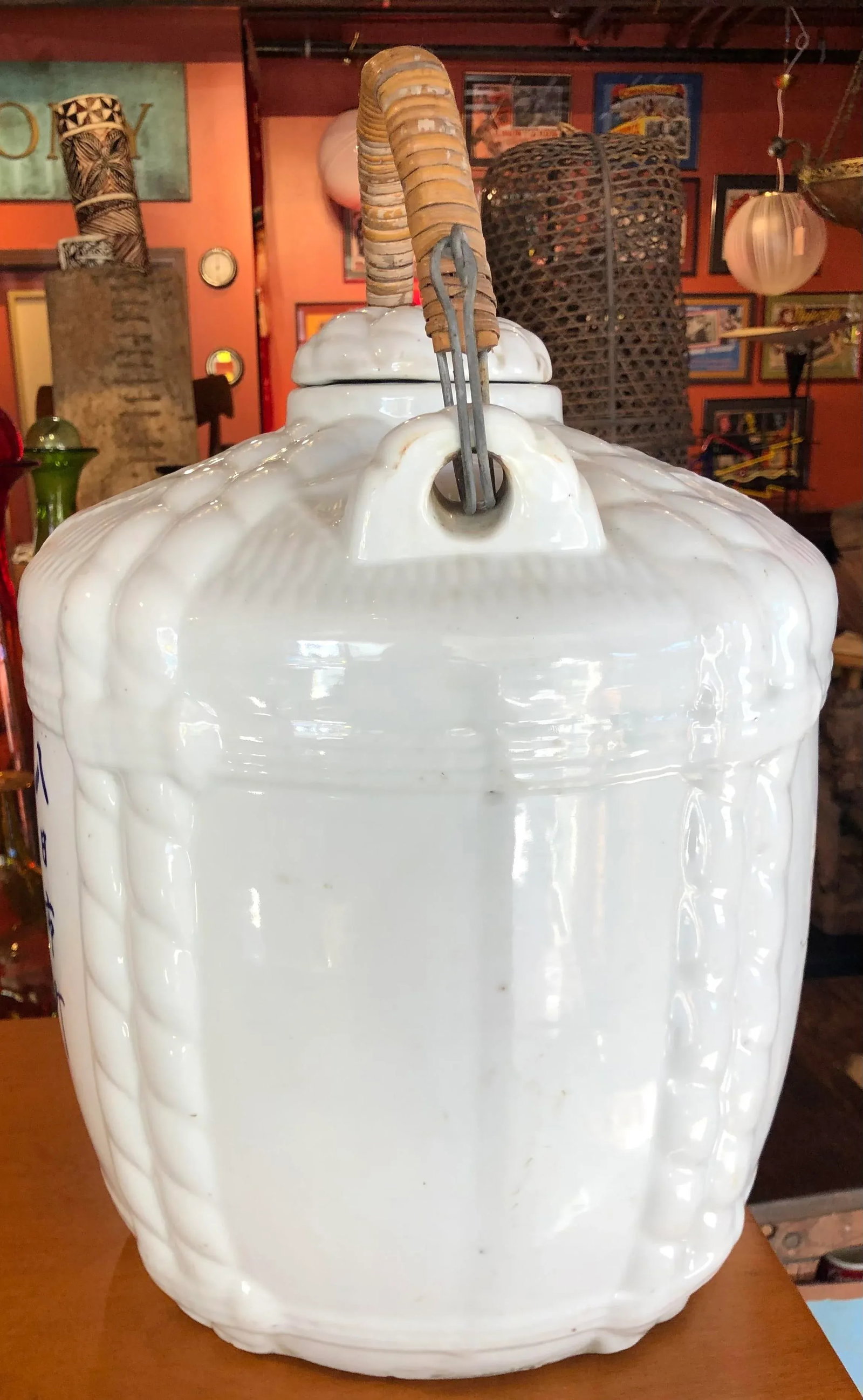 Set of Three Large Ceramic Sake Barrels - 10