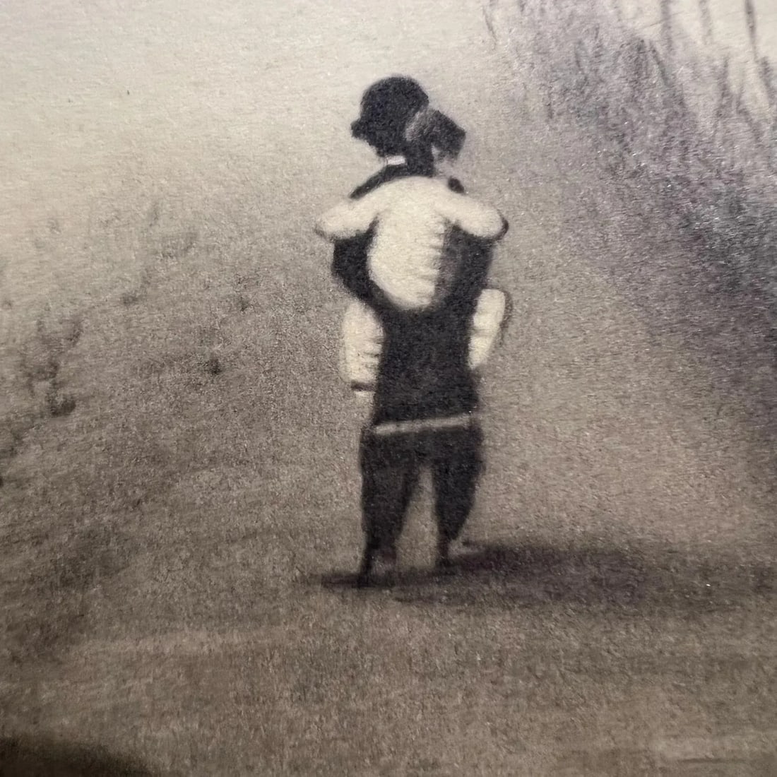 1960s Fine Chinese Art Child Being Carried - 10